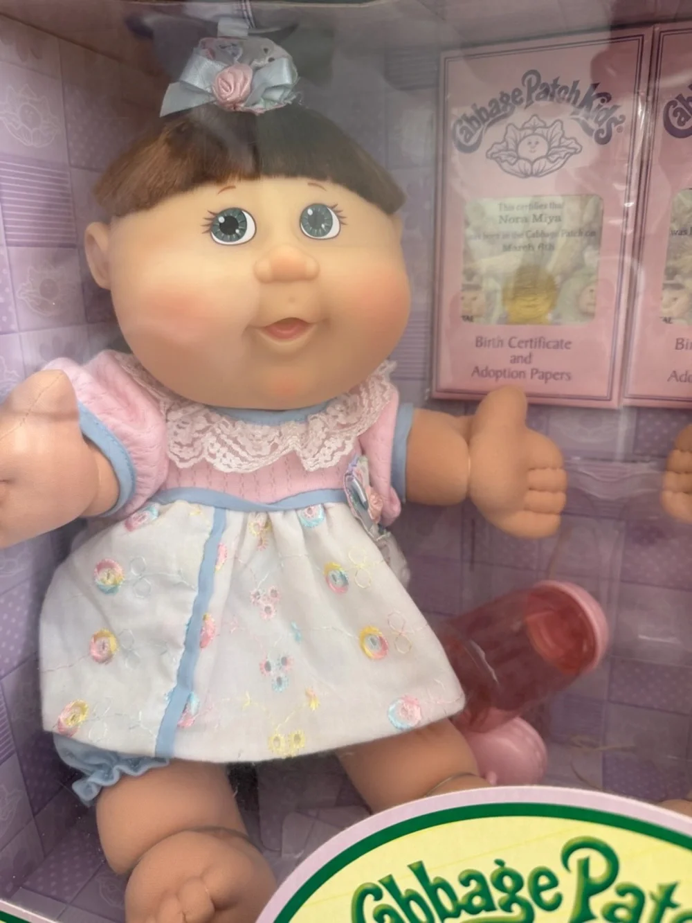 Cabbage Patch Kids Twin Babies Set - Pink & White Outfits NWT - Picture 3 of 10
